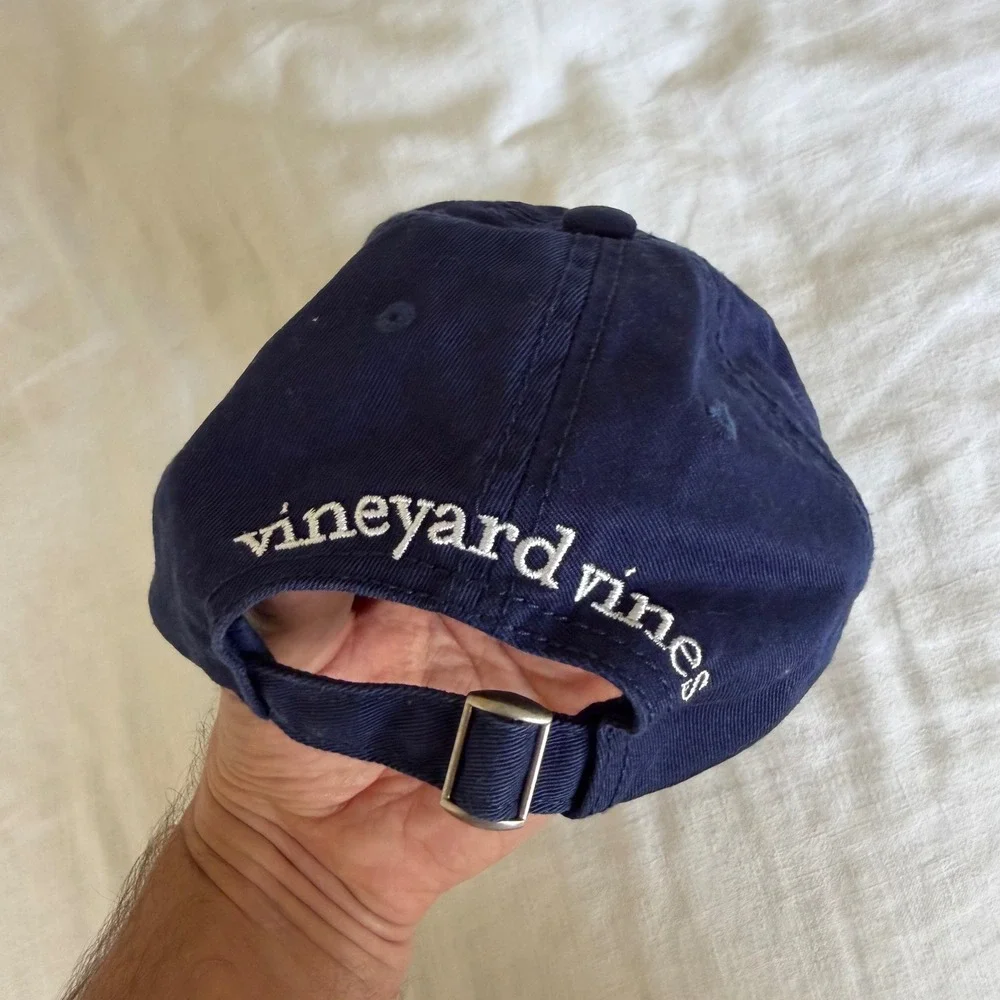 Vineyard Vines for Target Navy Blue Whale Logo Adjustable Baseball Hat‎ Mens Cap